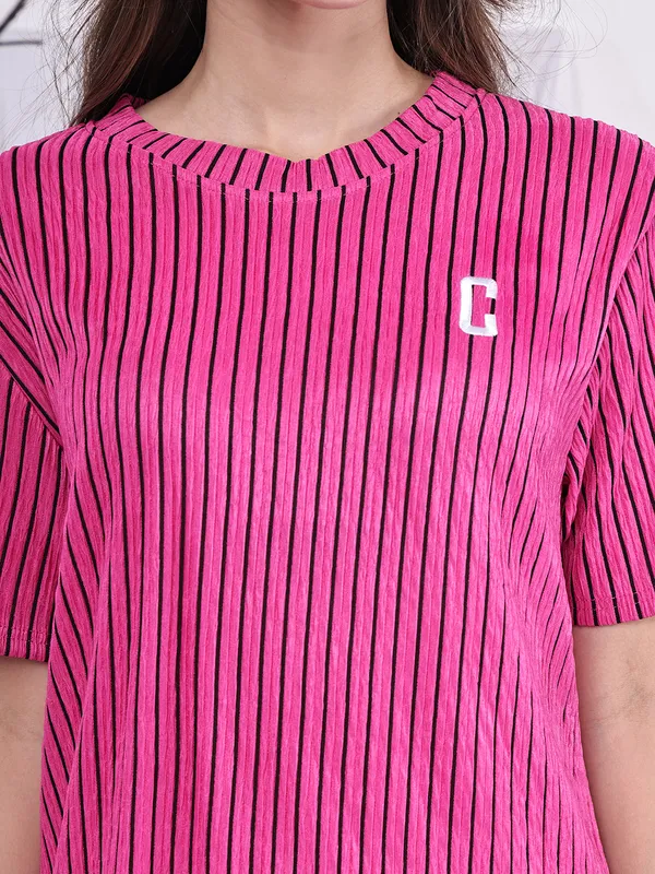 Pink_Popcorn_Top_For_Women