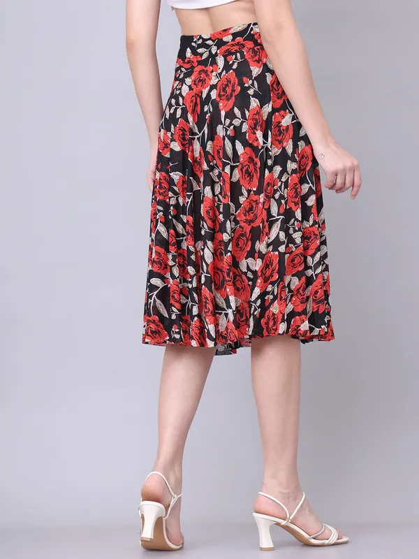 Multi_Color_Polyester_Lycra_Skirt_For_Women