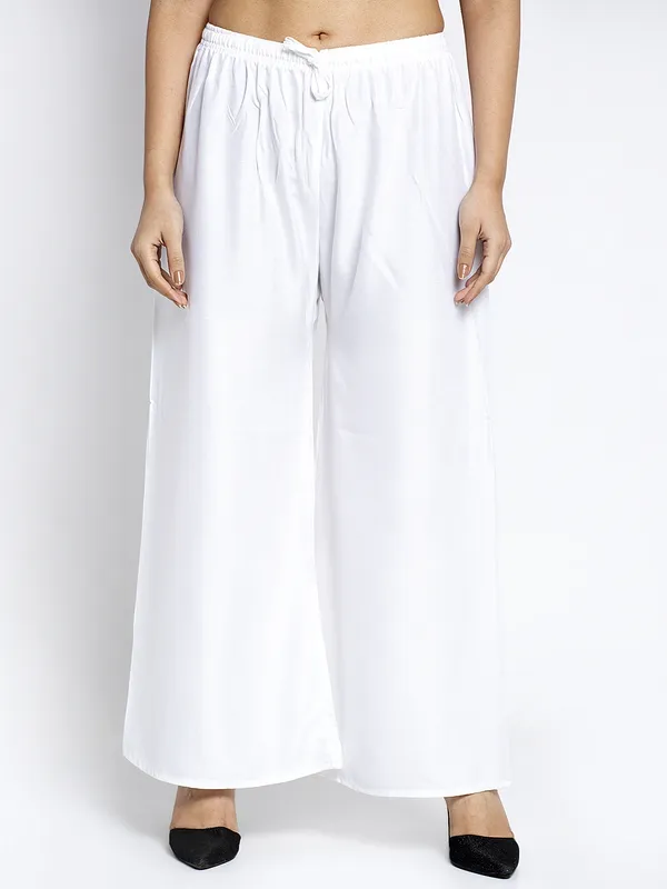 Off_White_Rayon_Palazzo_For_Women