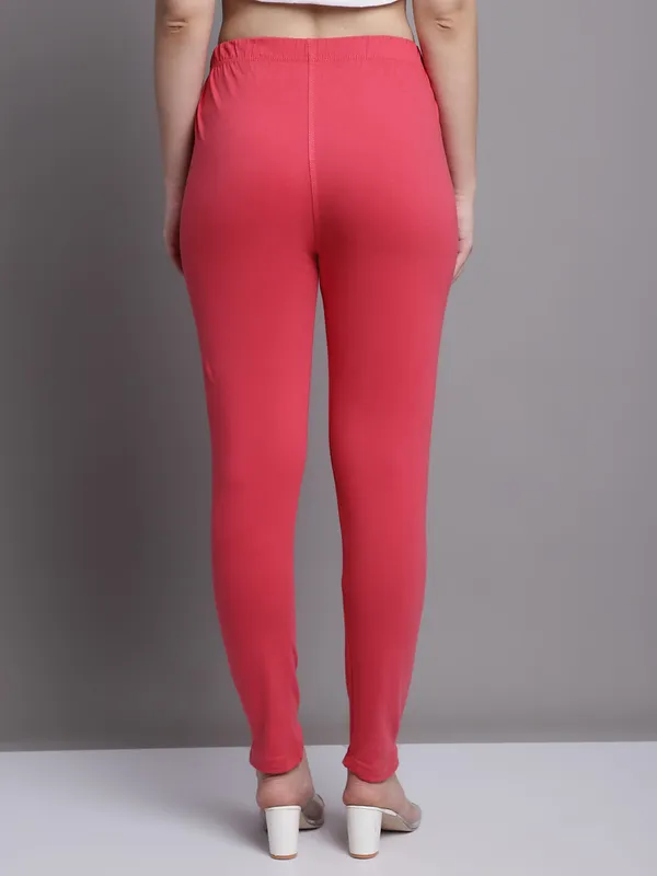 Peach_Cotton_Lycra_Legging_For_Women