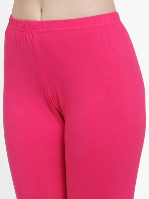 Pink_Cotton_Lycra_Capri_For_Women