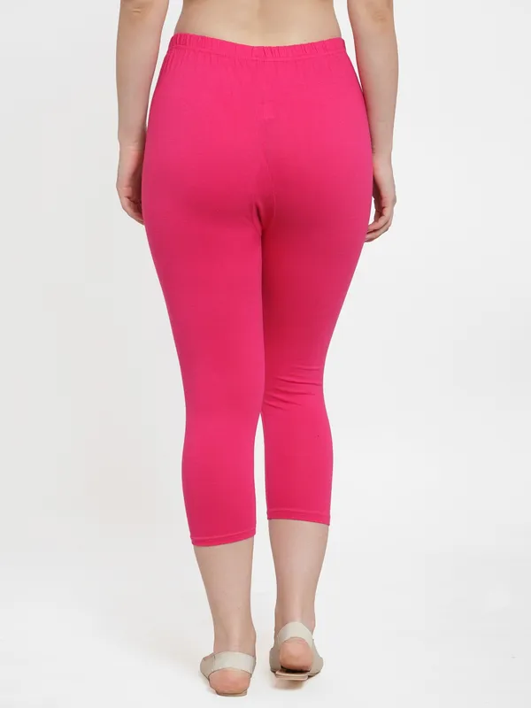 Pink_Cotton_Lycra_Capri_For_Women