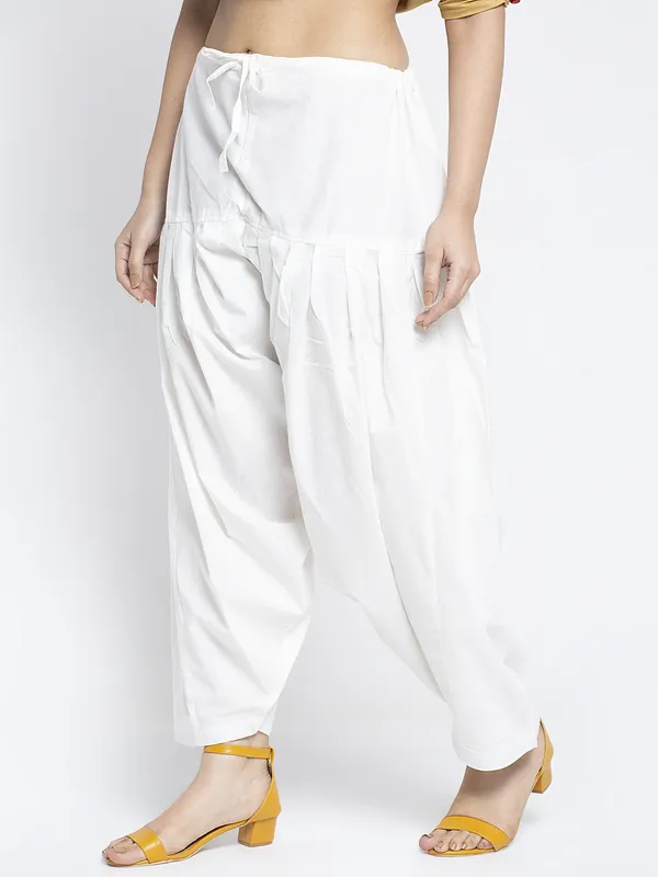 Off_White_Cotton_Salwar_For_Women