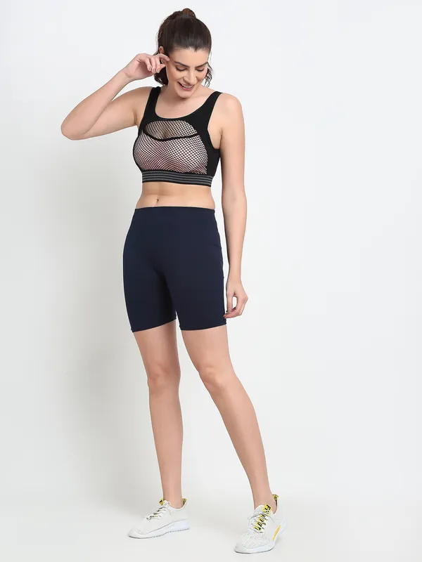 Navy_Cotton_Shorts_For_Women