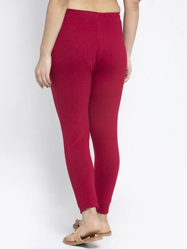 Maroon_Cotton_Lycra_Legging_For_Women