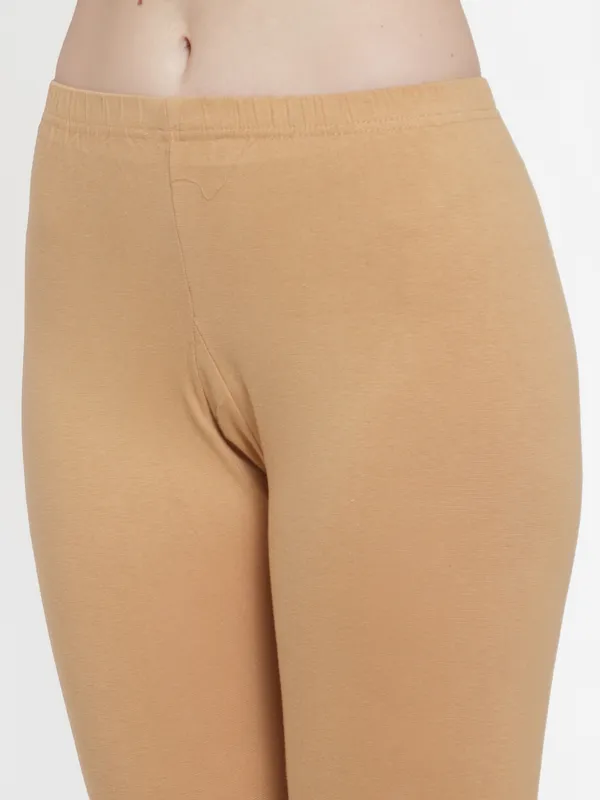 Light_Beige_Cotton_Lycra_Capri_For_Women