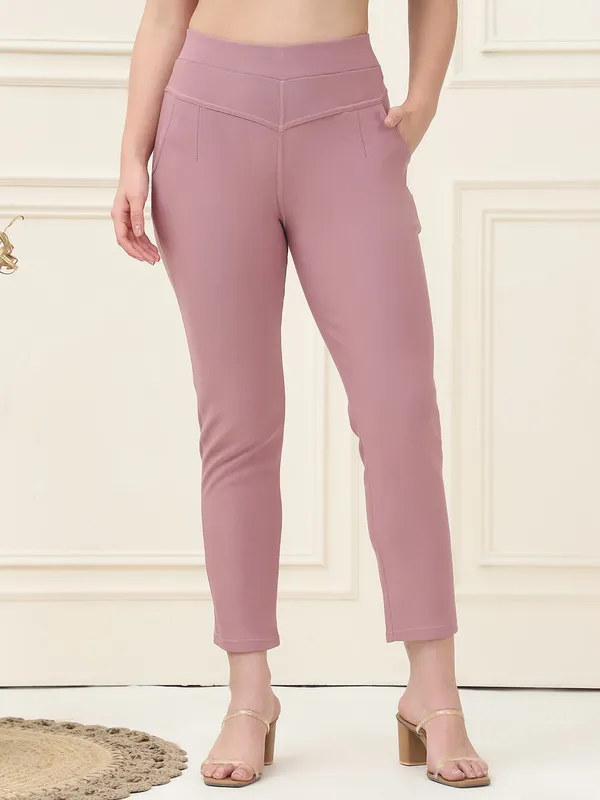 Purple_Lycra_Polyester_Spandex_Jegging_For_Women