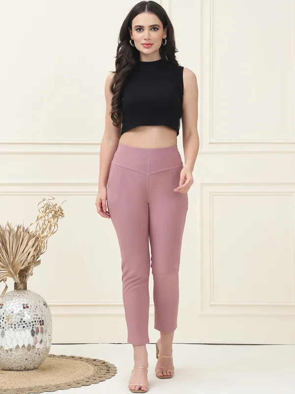 Purple_Lycra_Polyester_Spandex_Jegging_For_Women