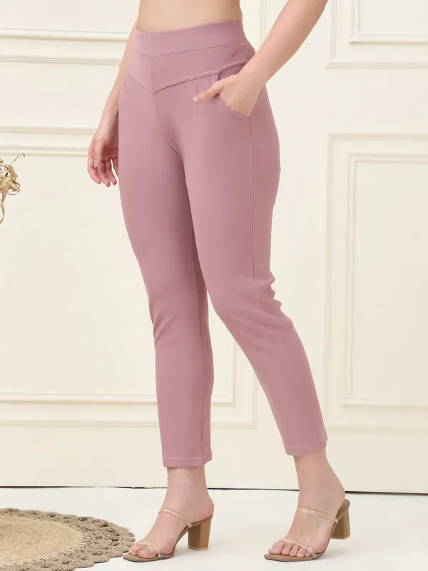 Purple_Lycra_Polyester_Spandex_Jegging_For_Women