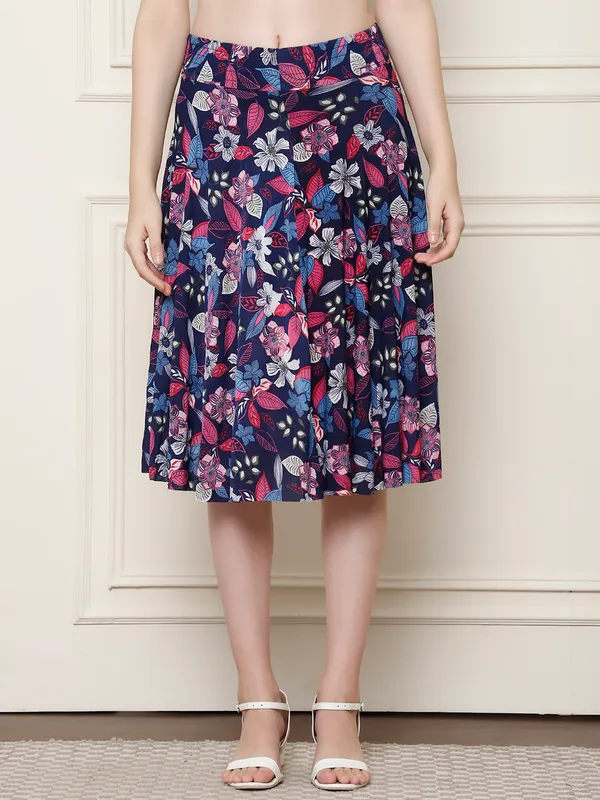 Multi_Color_Polyester_Lycra_Skirt_For_Women