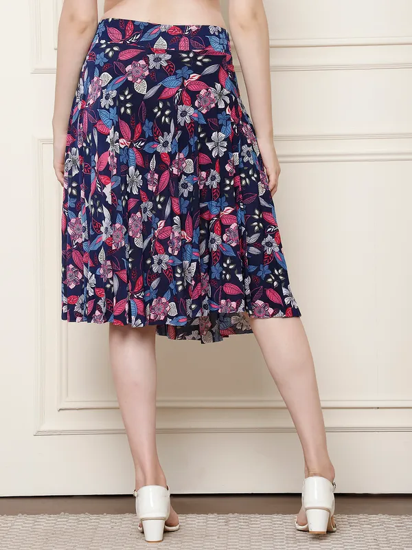 Multi_Color_Polyester_Lycra_Skirt_For_Women