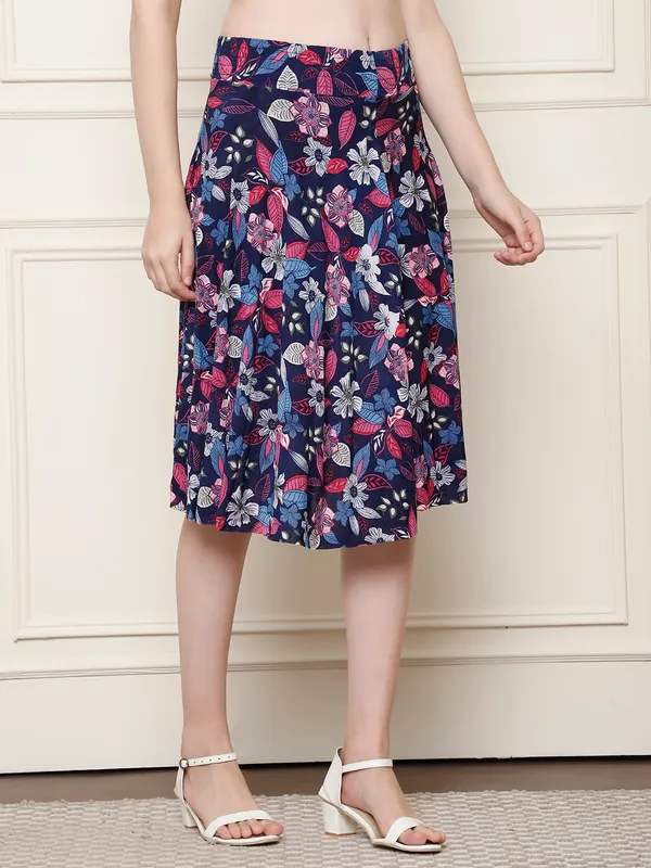 Multi_Color_Polyester_Lycra_Skirt_For_Women