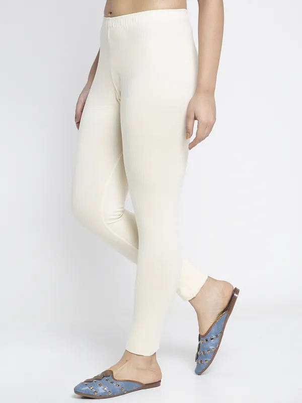 Off_White_Cotton_Lycra_Legging_For_Women