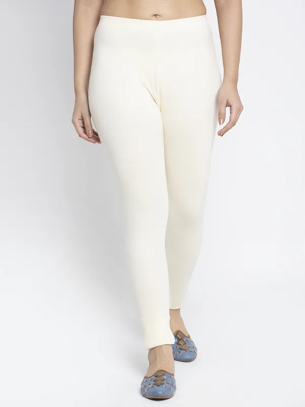 Off_White_Cotton_Lycra_Legging_For_Women