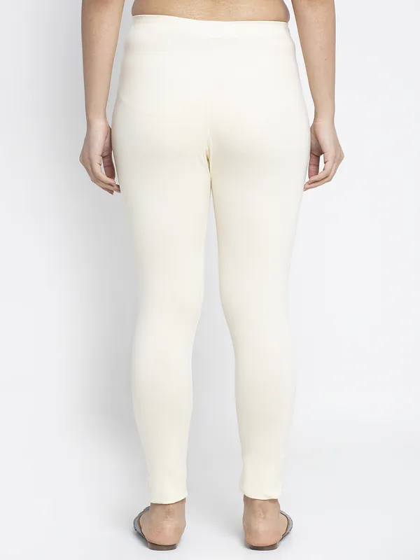 Off_White_Cotton_Lycra_Legging_For_Women