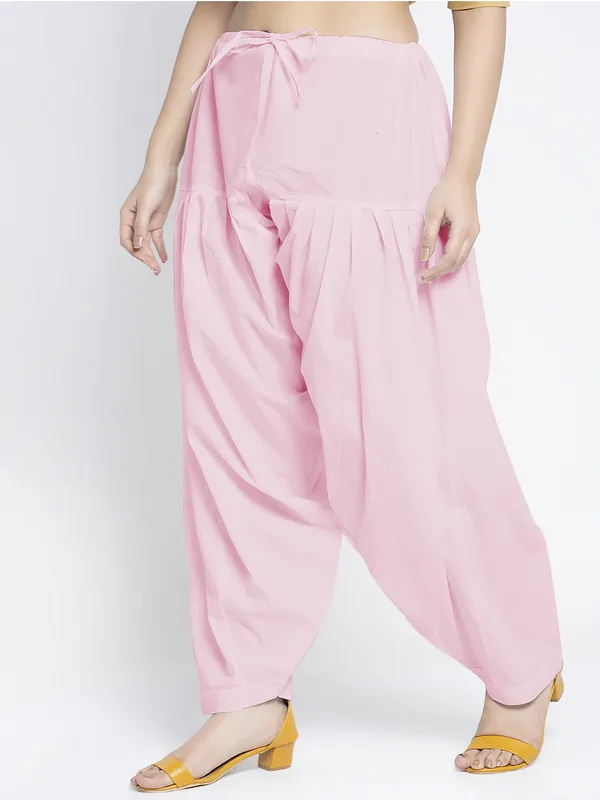 Light_Pink_Cotton_Salwar_For_Women
