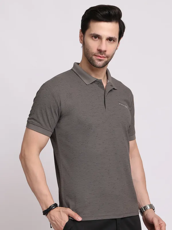 Grey_Polycotton_T-Shirt_For_Men