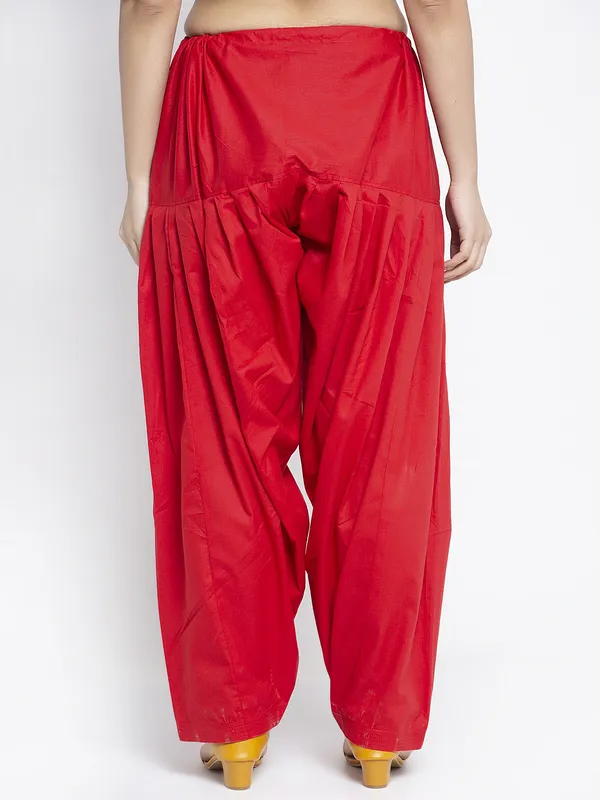Red_Cotton_Salwar_For_Women