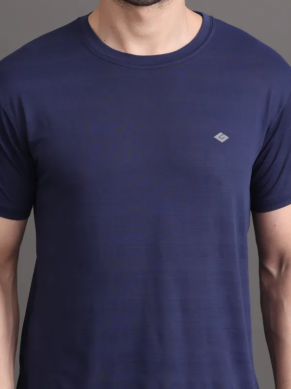 Navy_Blue_Polyester_Tshirt_For_Men