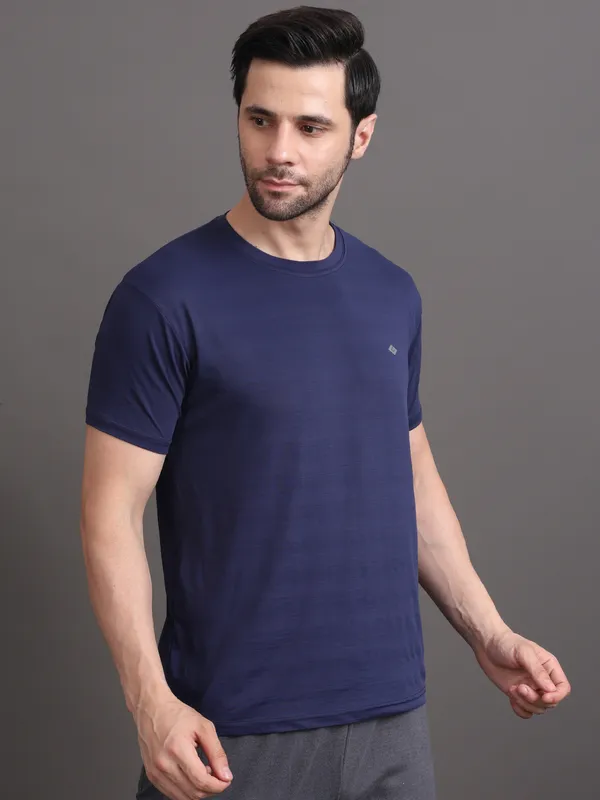 Navy_Blue_Polyester_Tshirt_For_Men