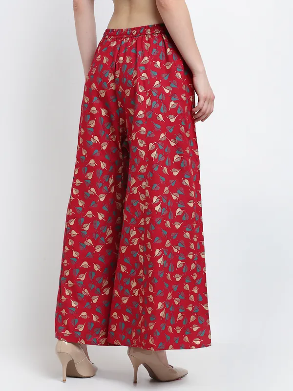 Maroon_Rayon_Palazzo_For_Women