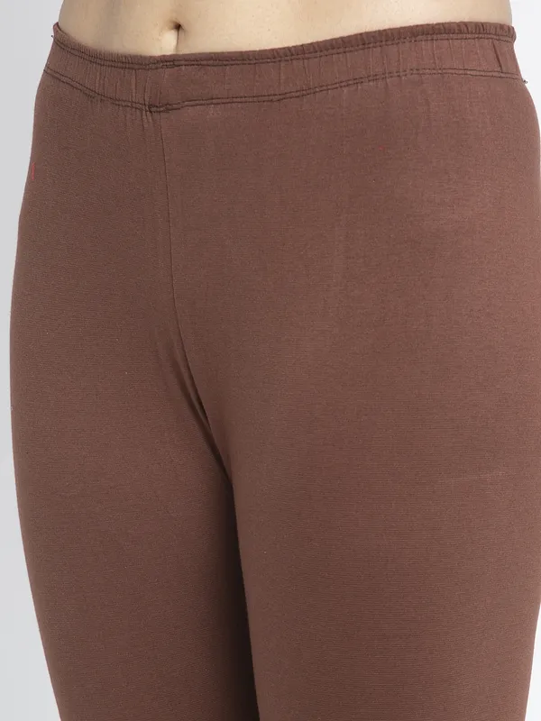 Brown_Cotton_Lycra_Legging_For_Women