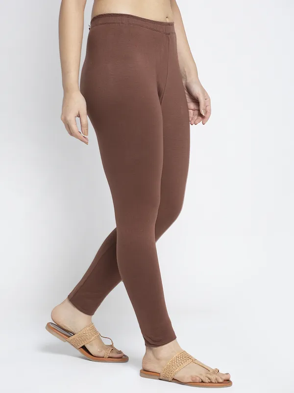 Brown_Cotton_Lycra_Legging_For_Women
