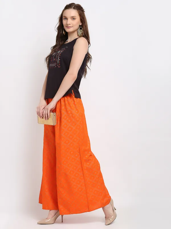 Orange_Rayon_Palazzo_For_Women