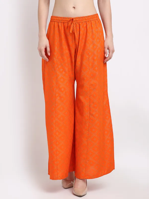 Orange_Rayon_Palazzo_For_Women