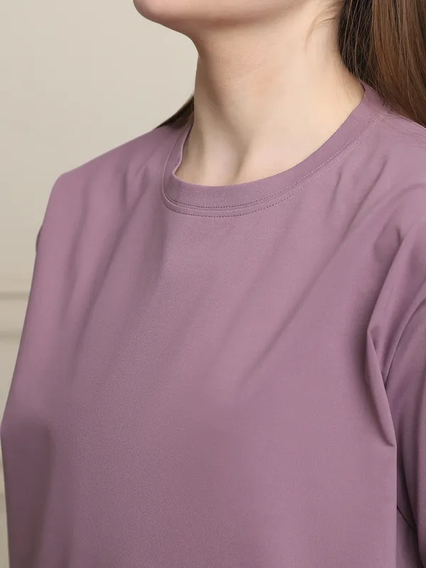 Purple_Cotton_T-Shirt_For_Women