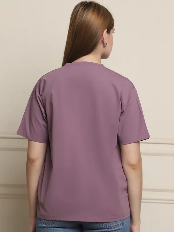 Purple_Cotton_T-Shirt_For_Women
