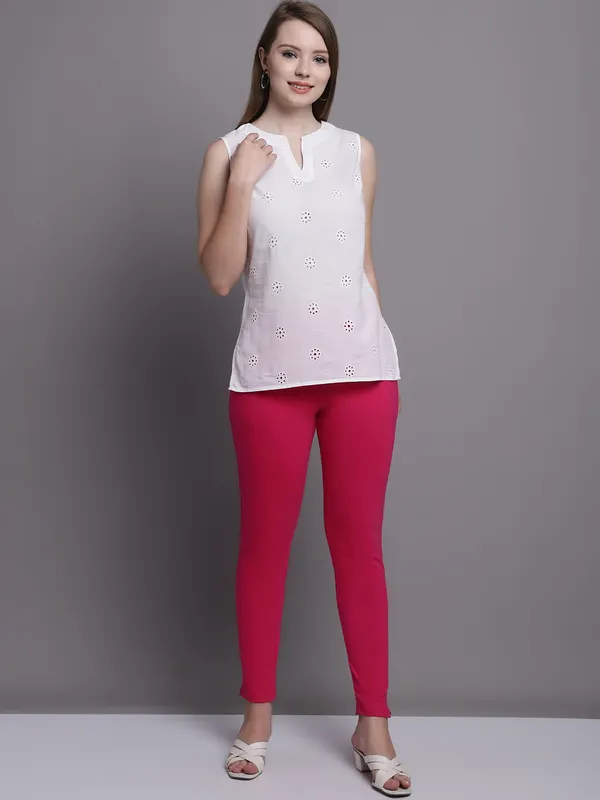 Pink_Cotton_Lycra_Legging_For_Women