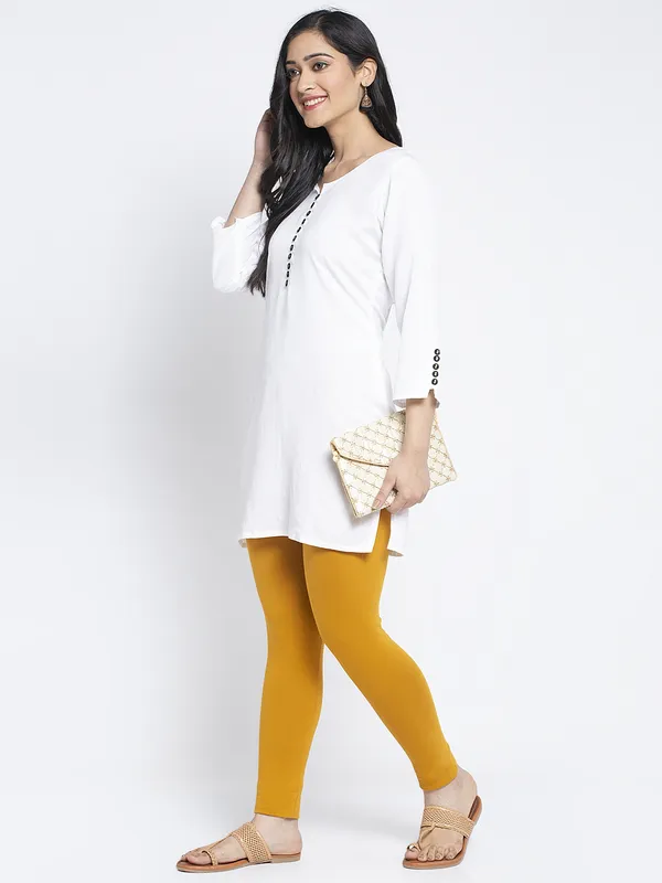 Gold_Cotton_Lycra_Legging_For_Women