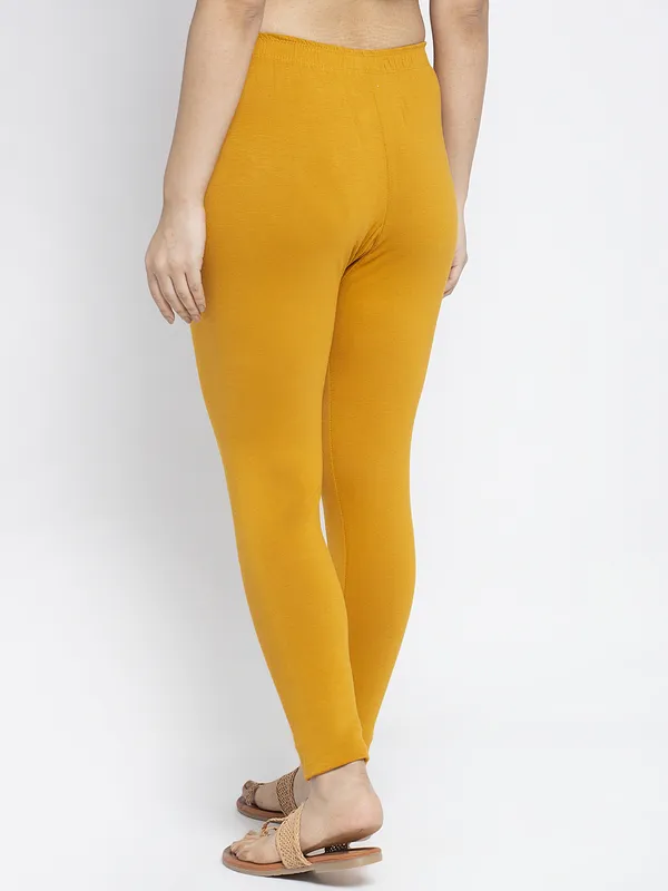 Gold_Cotton_Lycra_Legging_For_Women