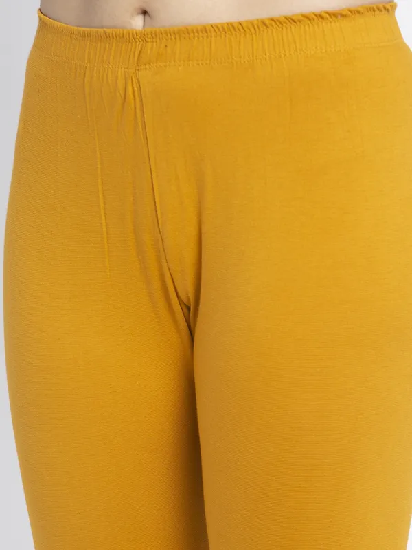 Gold_Cotton_Lycra_Legging_For_Women