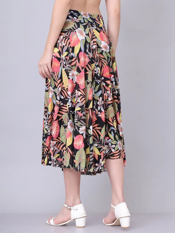 Multi_Color_Polyester_Lycra_Skirt_For_Women