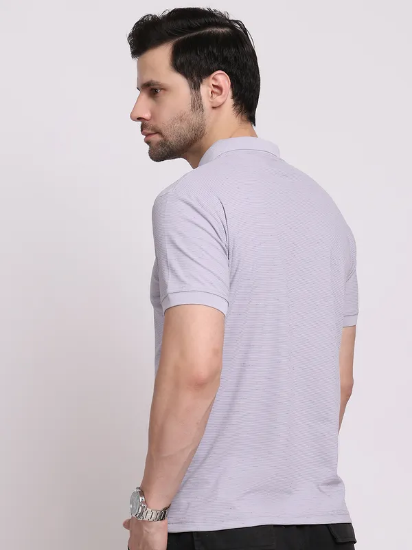 Purple_Polycotton_T-Shirt_For_Men