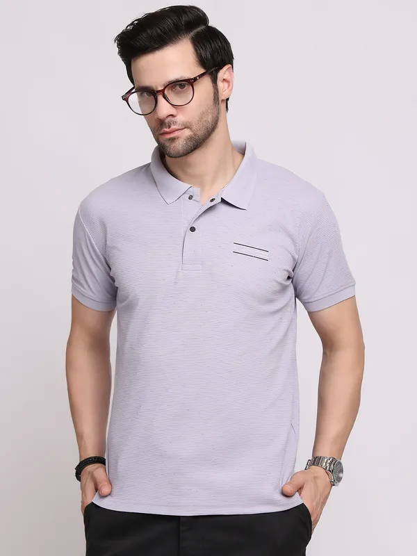 Purple_Polycotton_T-Shirt_For_Men