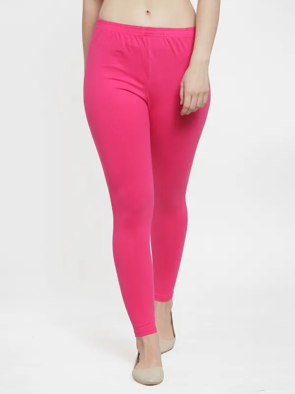 Pink_Cotton_Lycra_Legging_For_Women