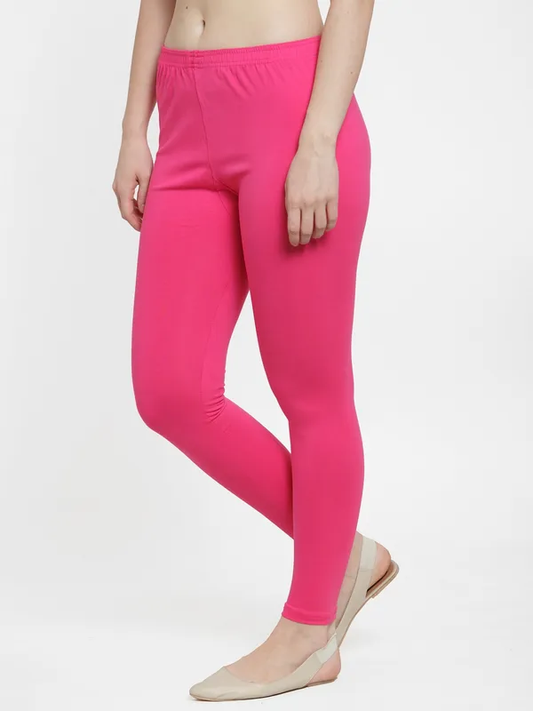 Pink_Cotton_Lycra_Legging_For_Women