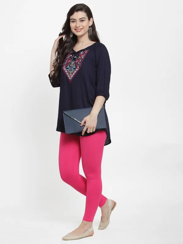 Pink_Cotton_Lycra_Legging_For_Women