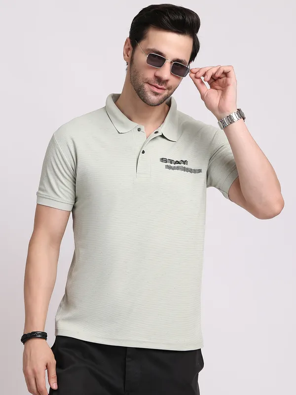 Grey_Polycotton_T-Shirt_For_Men