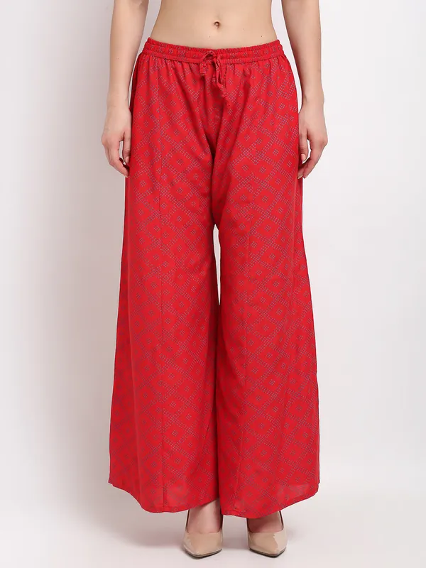 Red_Rayon_Palazzo_For_Women