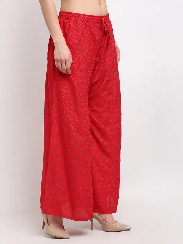 Red_Rayon_Palazzo_For_Women