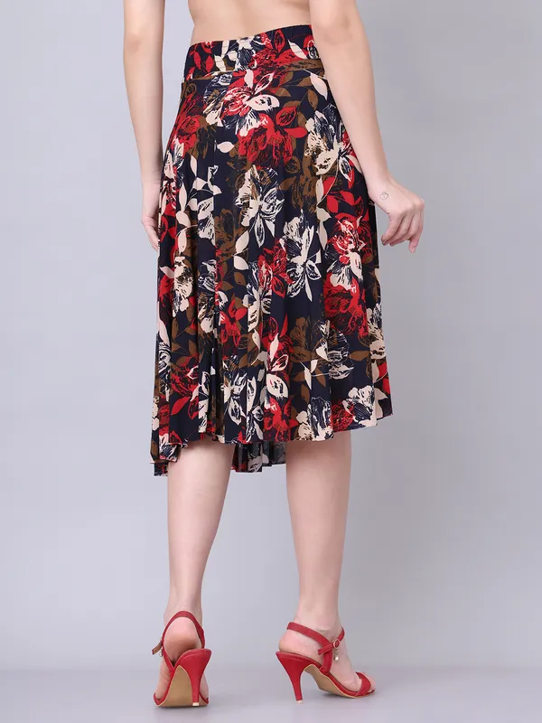 Multi_Color_Polyester_Lycra_Skirt_For_Women