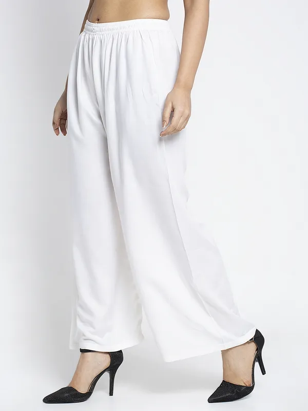 White_Rayon_Palazzo_For_Women