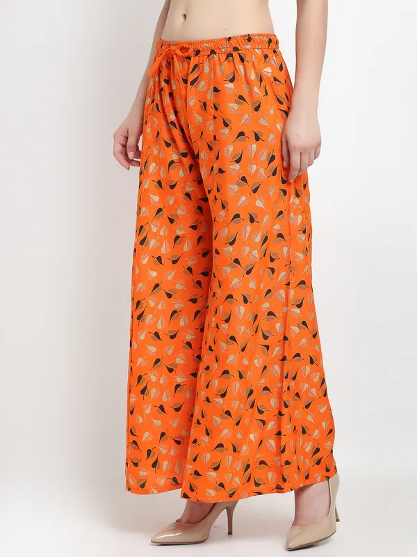 Orange_Rayon_Palazzo_For_Women