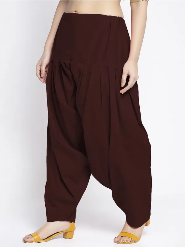 Brown_Cotton_Salwar_For_Women