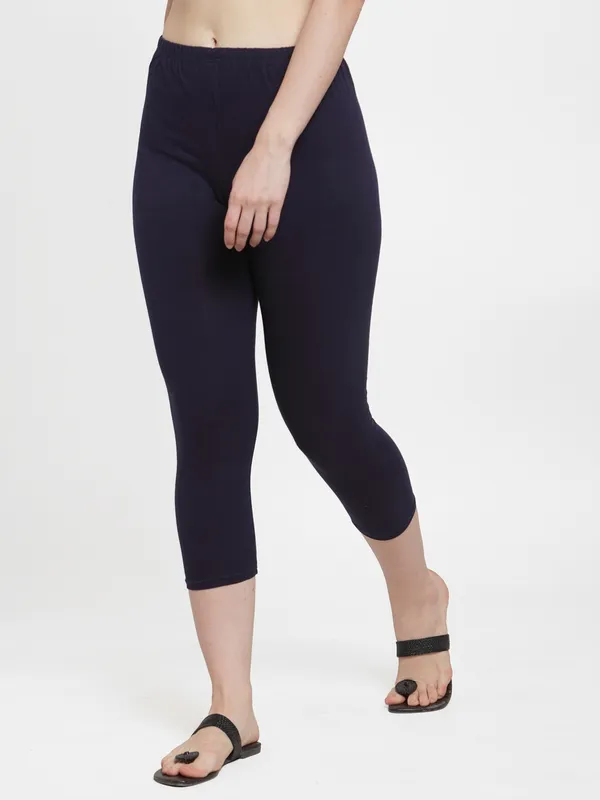 Navy_Blue_Cotton_Lycra_Capri_For_Women