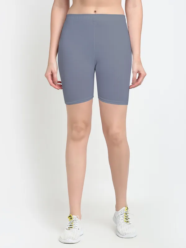 Grey_Cotton_Shorts_For_Women
